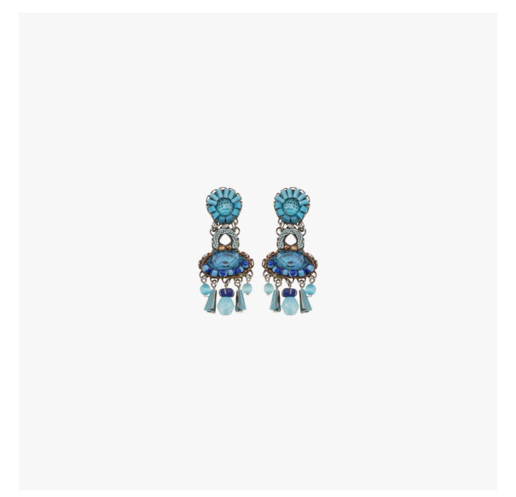 Ayala bar Blue Bayou Set, Blue Beaded Earrings, Horizon C2383