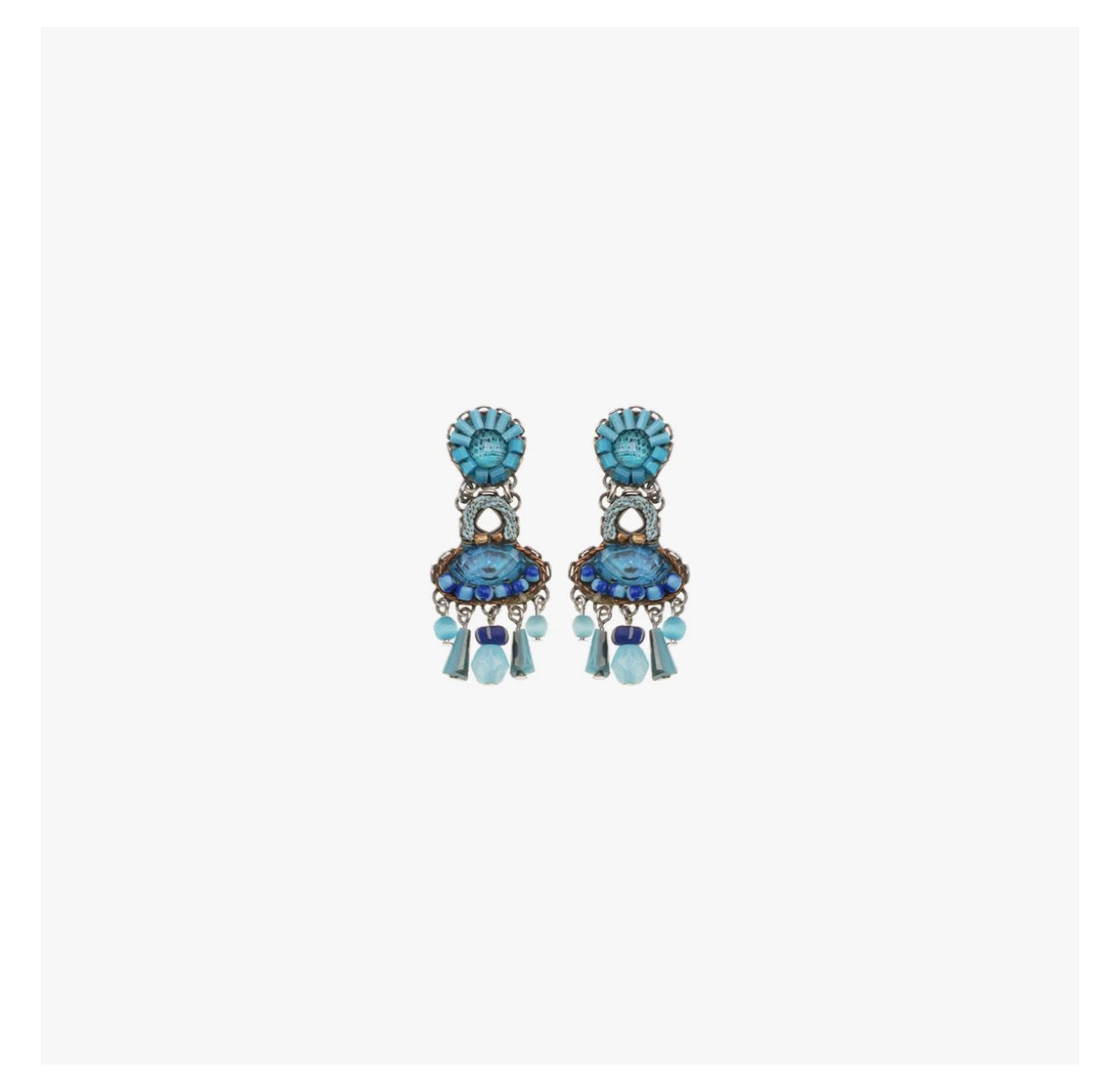 Ayala bar Blue Bayou Set, Blue Beaded Earrings, Horizon C2383