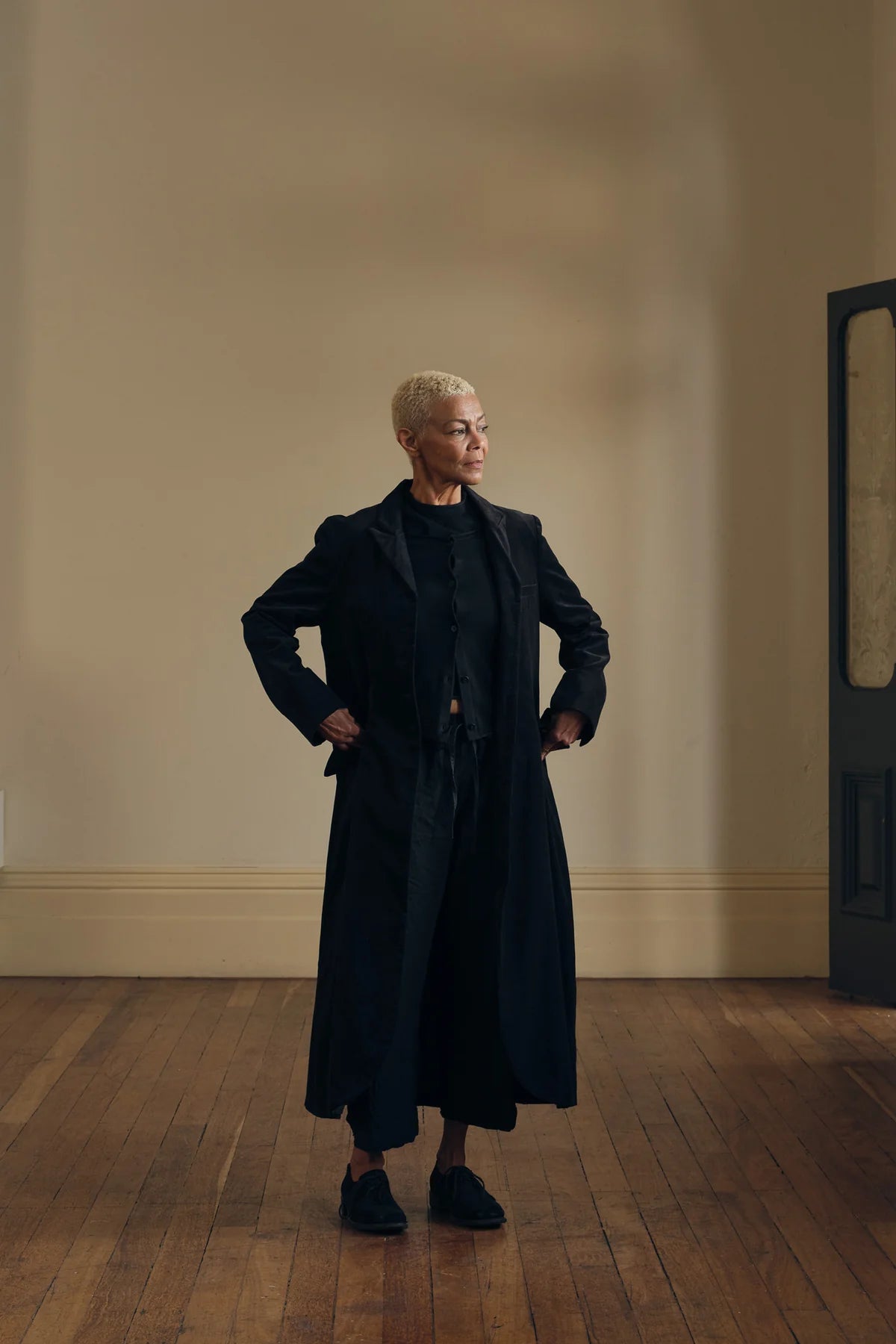 Meg by design arc coat cotton velvet