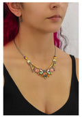 Ayala bar Sunflower Surprise Set, Colorful Glass Small Necklace, Hon R3651
