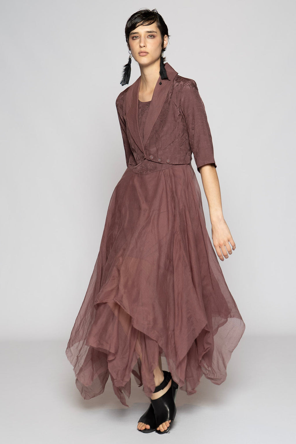 Dogstar bolero jacket mauve