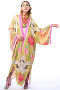 Aratta the legend of the crane Kimono - mustard