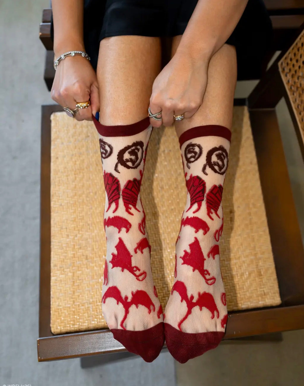 The hobbit Smaug  sheer crew socks