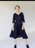 Lazybones Eloise Dress Linen SALE navy