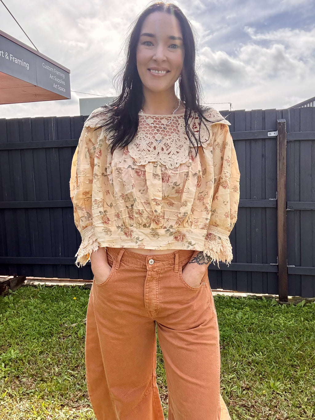 Jaded gypsy forever bloom top