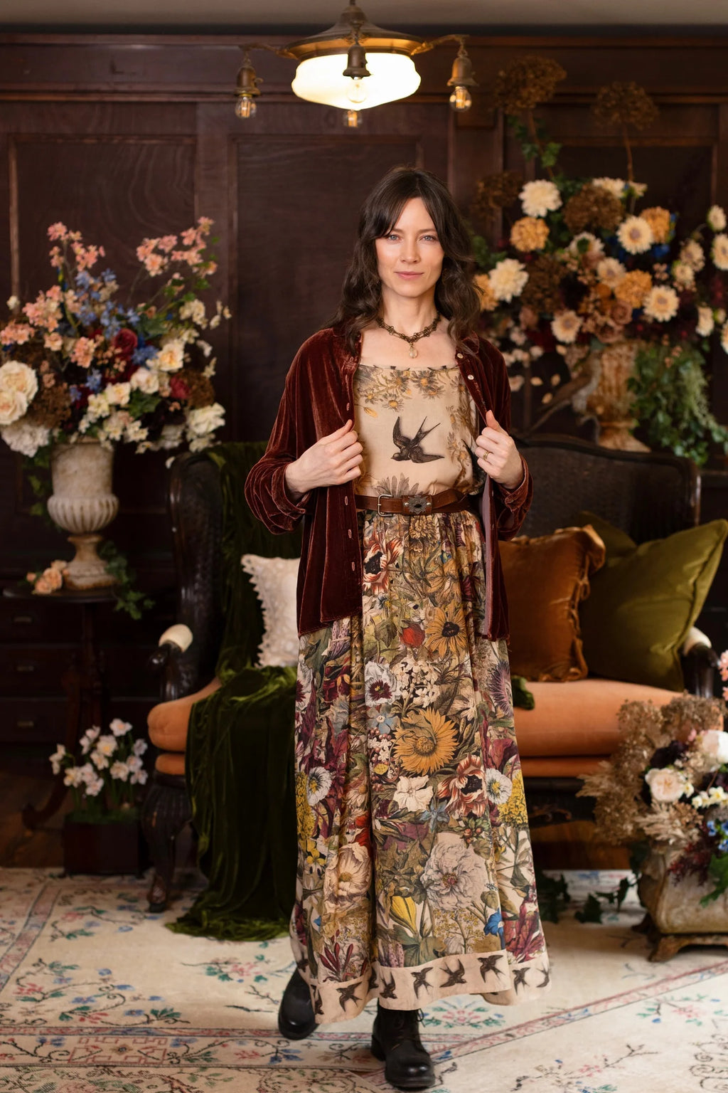 GOLDEN HOUR BOHÉME SLIP DRESS market of stars
