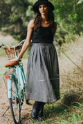 Montaigne Amélie Linen Skirt Black & White Gingham O/S