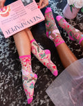 Ballet core sheer crew socks