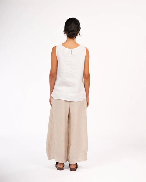 Montaigne Coco Front Tie Up Linen Top
