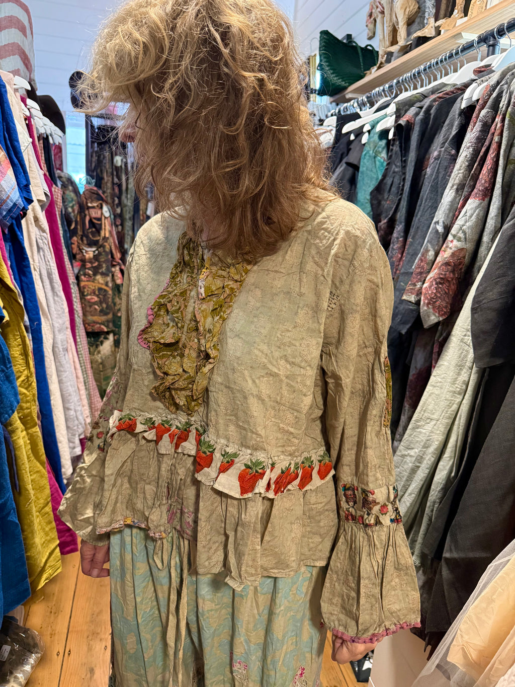 HOUSE OF JADED GYPSY Honey Bloom Top – Moss
