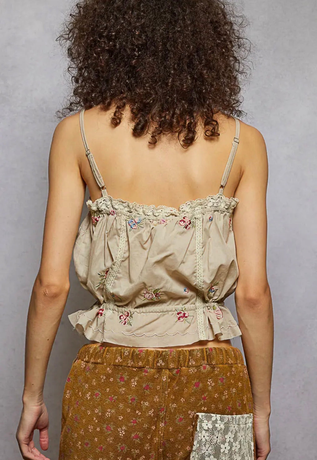 Faith Sleeveless embroider top