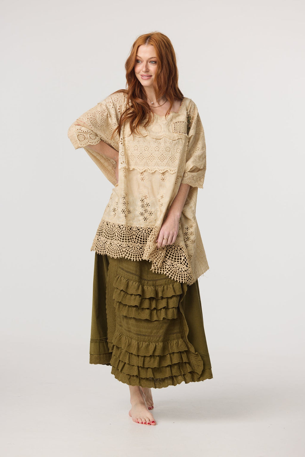 Miss roses sister violet Fable skirt Moss