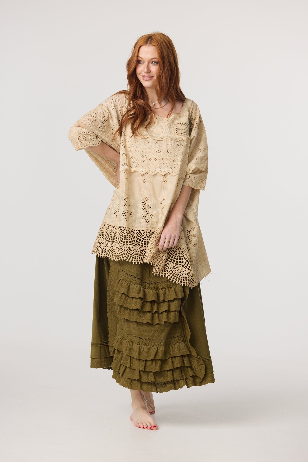 Miss roses sister violet Fable skirt Moss