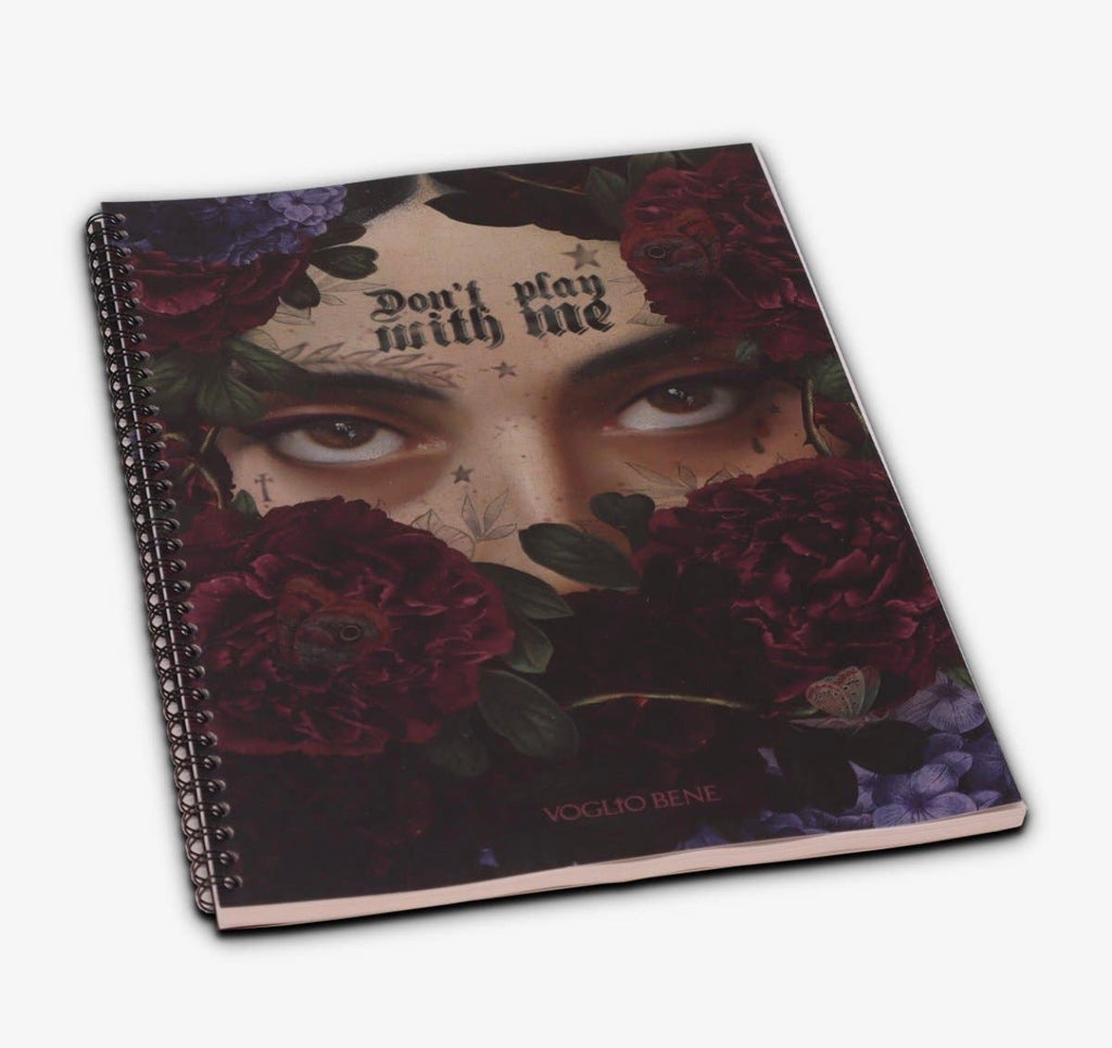 Voglio Bene A4 floral note book clementine 60 pages