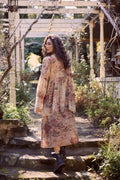 Miss roses sister violet Rosetti cotton floral skirt in antique rose