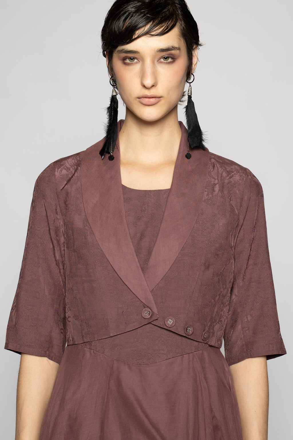 Dogstar bolero jacket mauve