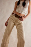 Free People Risk Taker Straight Leg | Ecru
