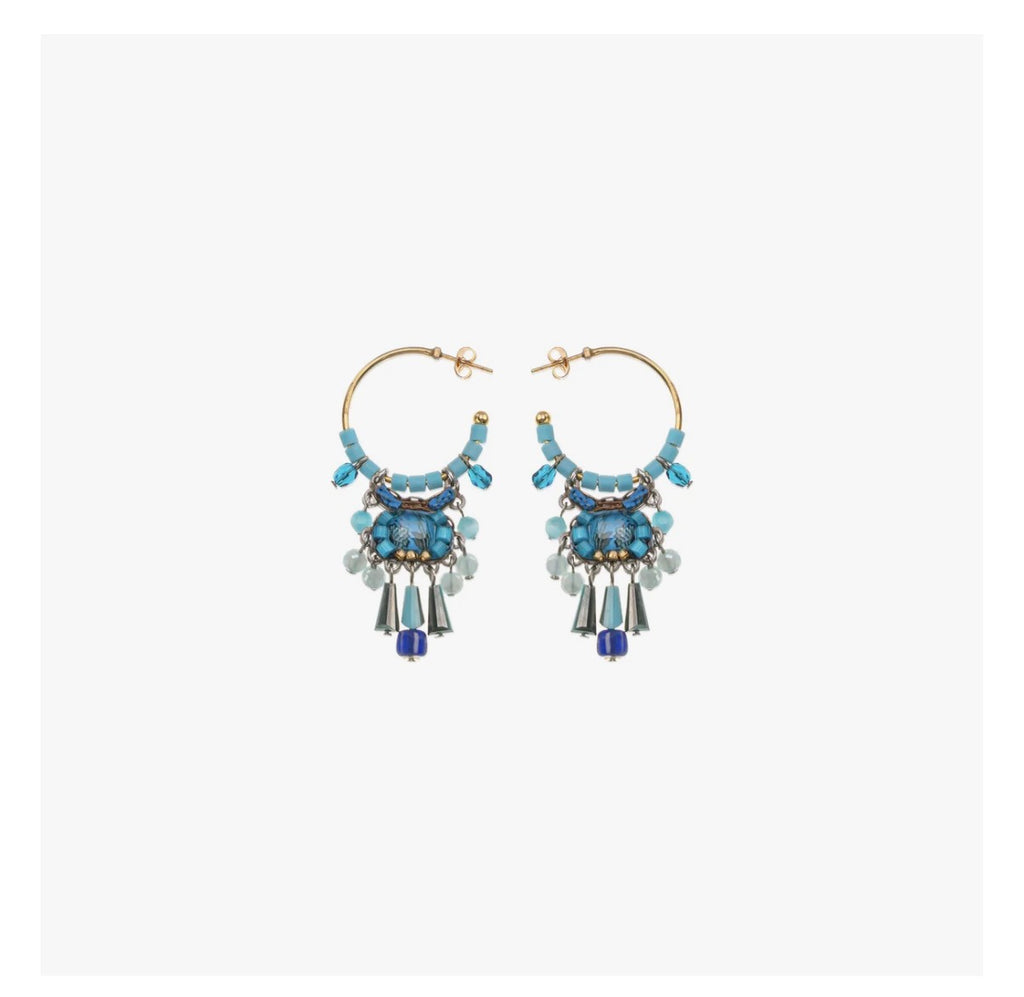 Ayala bar Blue Bayou Set, Drop Blue Earrings, Aeriel C2381