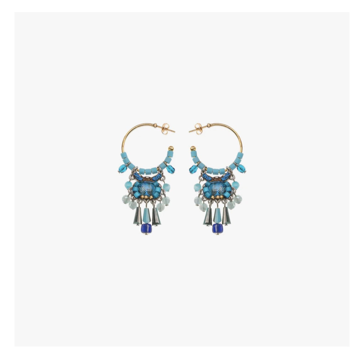 Ayala bar Blue Bayou Set, Drop Blue Earrings, Aeriel C2381