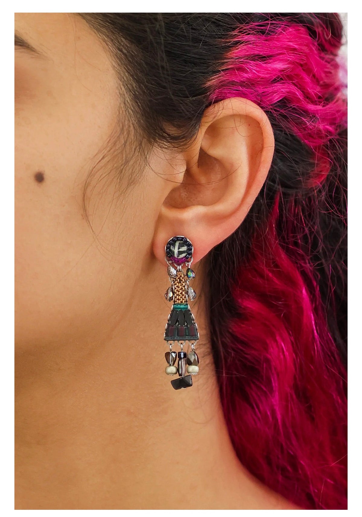 Ayala bar Obsidian Set, Classic Black Earrings, Onyx C2375