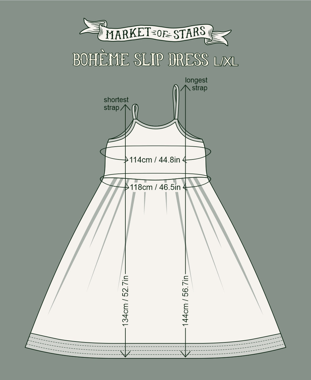 LABOUR OF LOVE BOHÉME SLIP DRESS