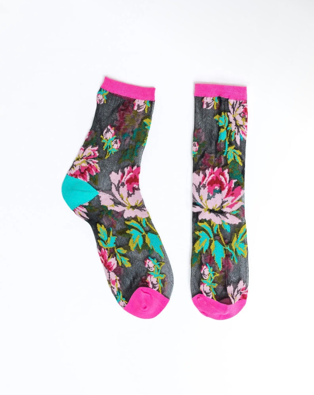 Virgo zodiac sheer black socks