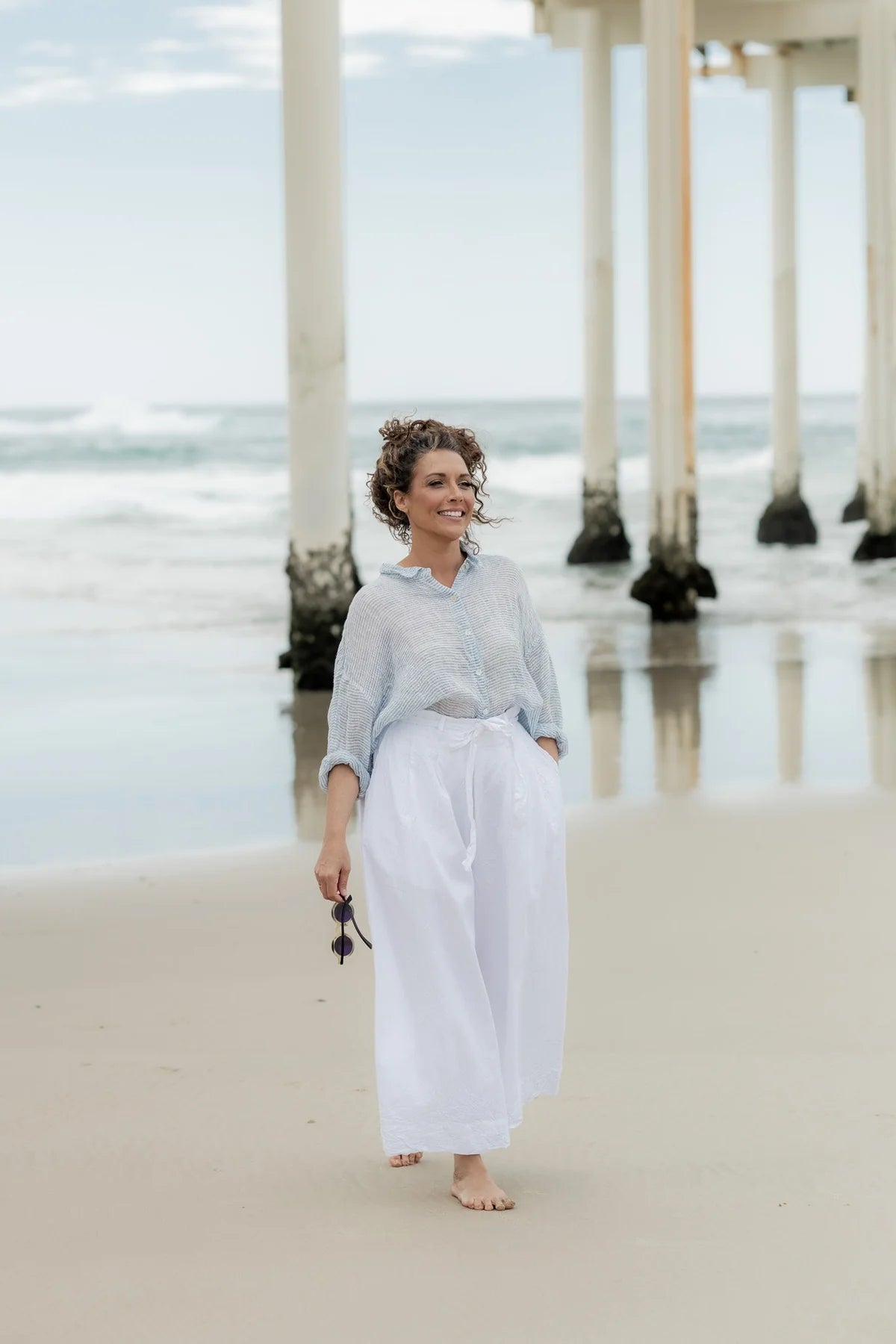 Megbydesign Hamilton shirt gauze linen