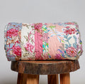 Laura floral patch work botanical print blanket