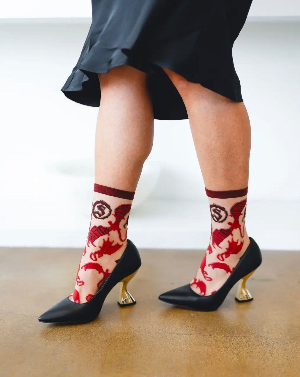The hobbit Smaug  sheer crew socks