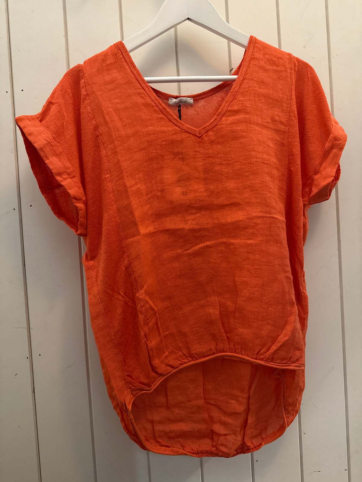 Frederic linen tees with elastic hem