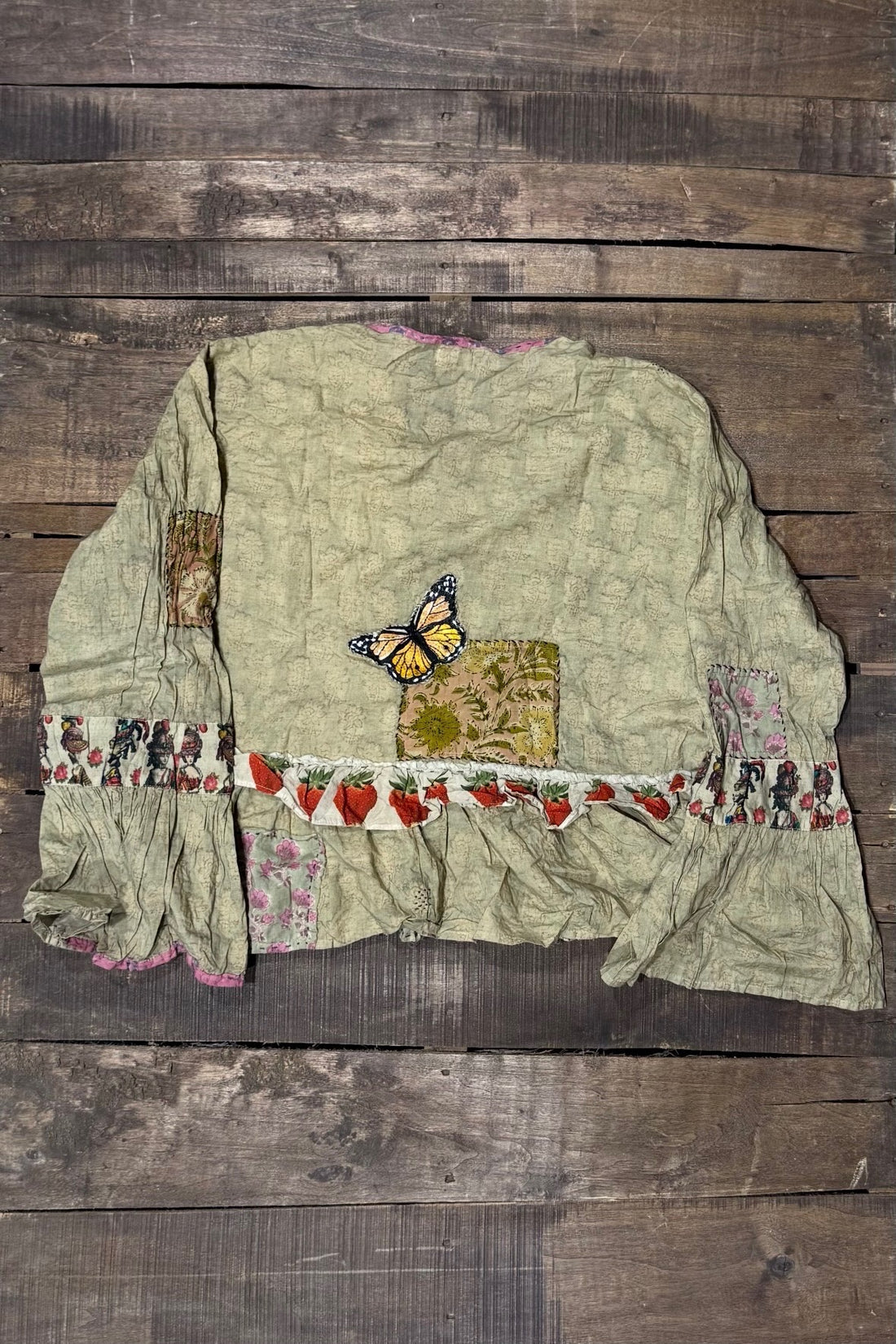 HOUSE OF JADED GYPSY Honey Bloom Top – Moss