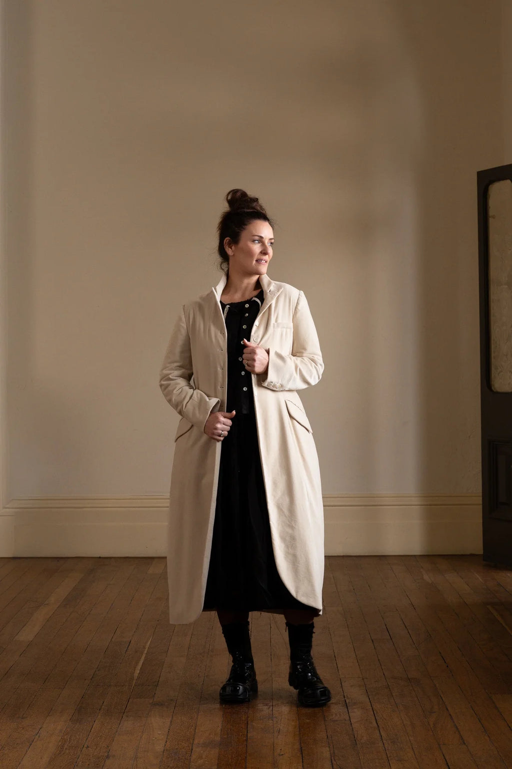 Meg by design arc coat cotton velvet
