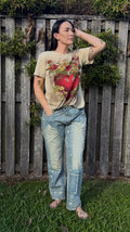 Jaded gypsy peace and love jeans classic