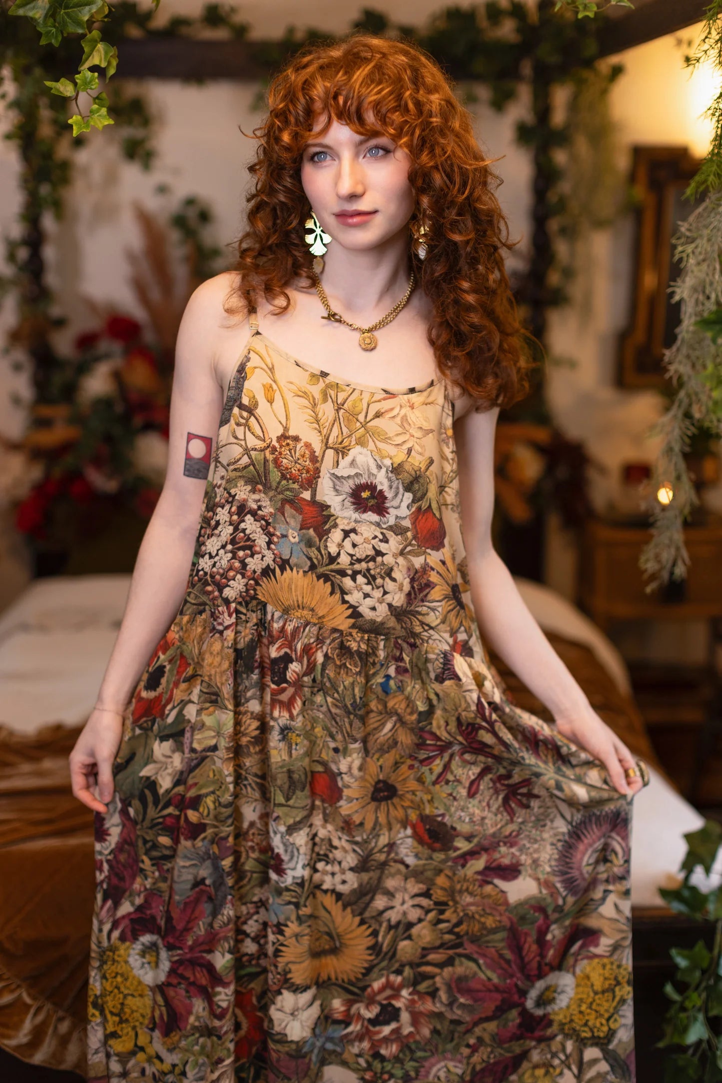 GOLDEN HOUR BOHÉME SLIP DRESS market of stars
