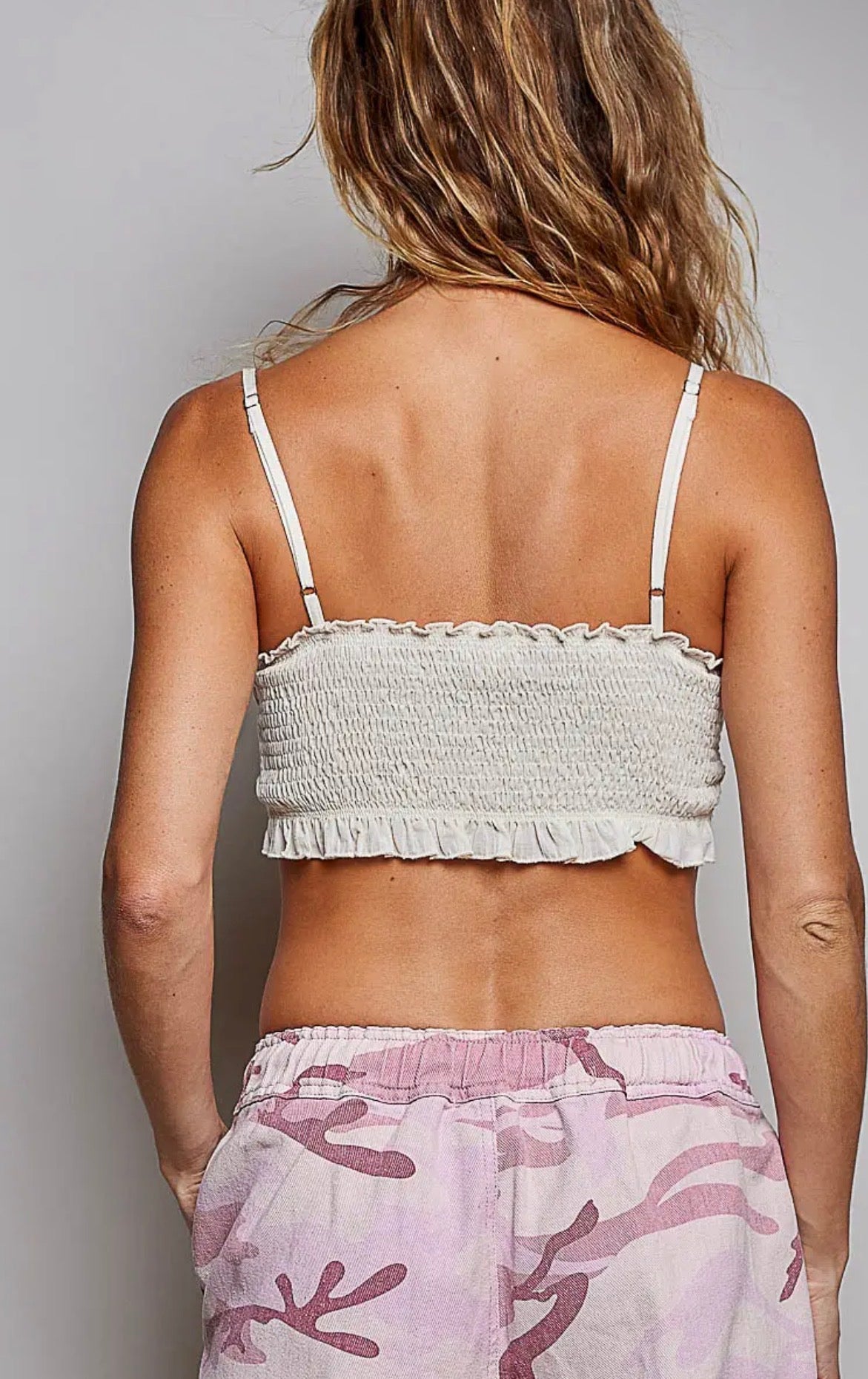 Daisy pintuck bralette