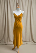 Otomo Marilyn Silk/linen slip maxi Gold