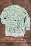 JADED GYPSY
STAR GAZING TOP - TEAL EYELET