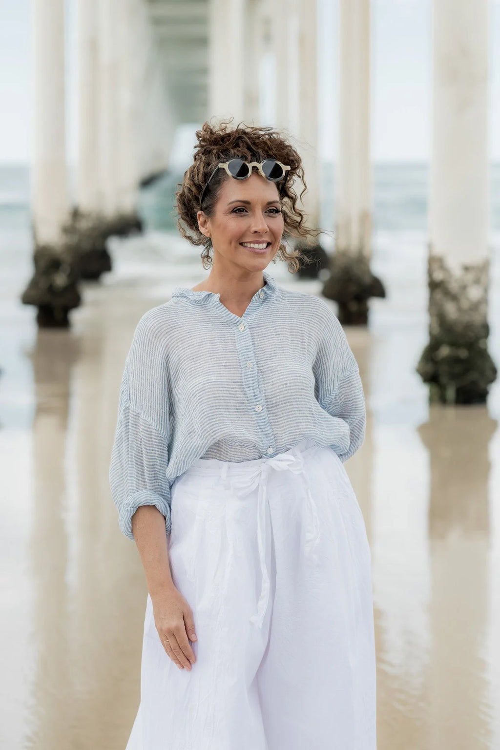 Megbydesign Hamilton shirt gauze linen