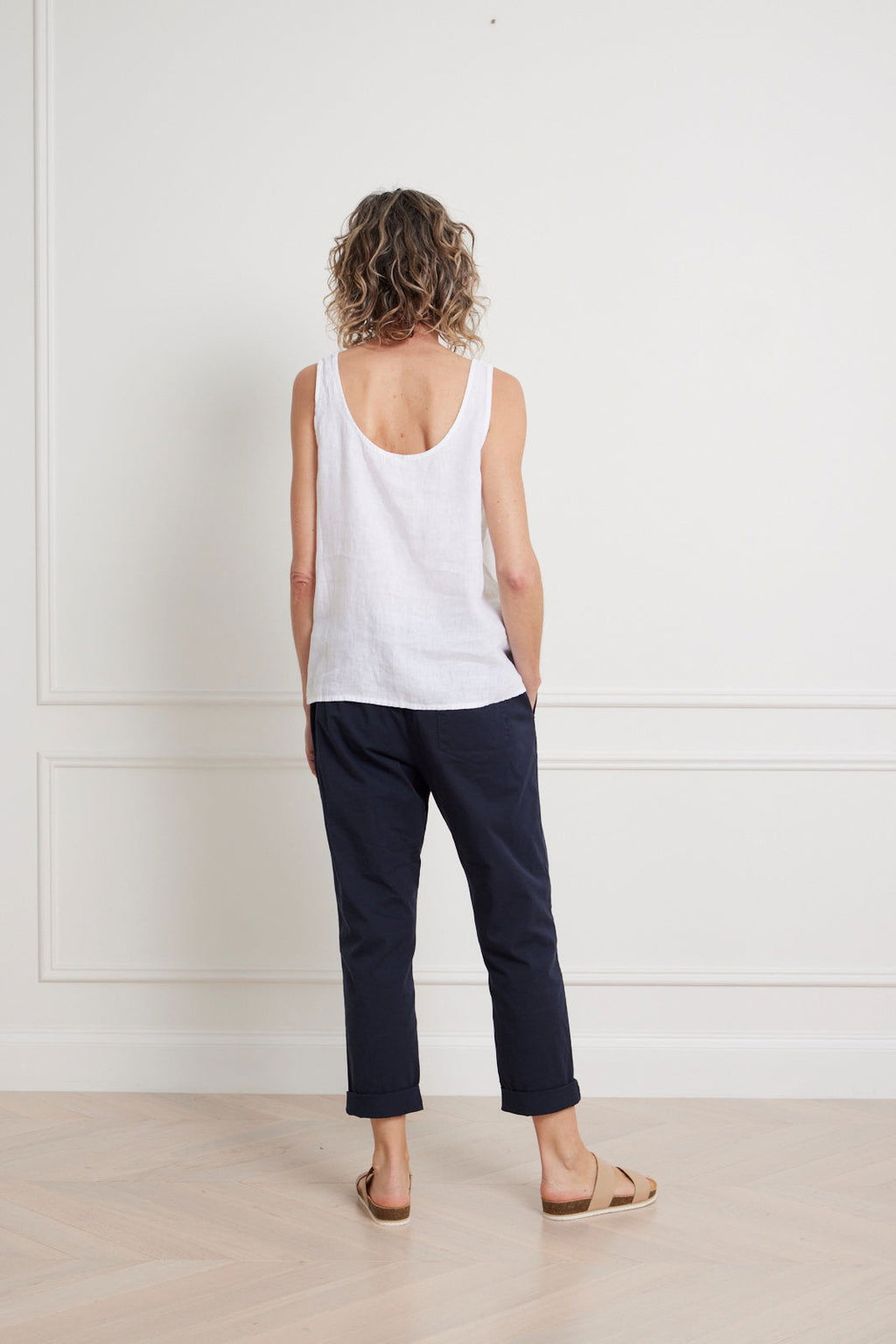 Montaigne Jolie linen tank