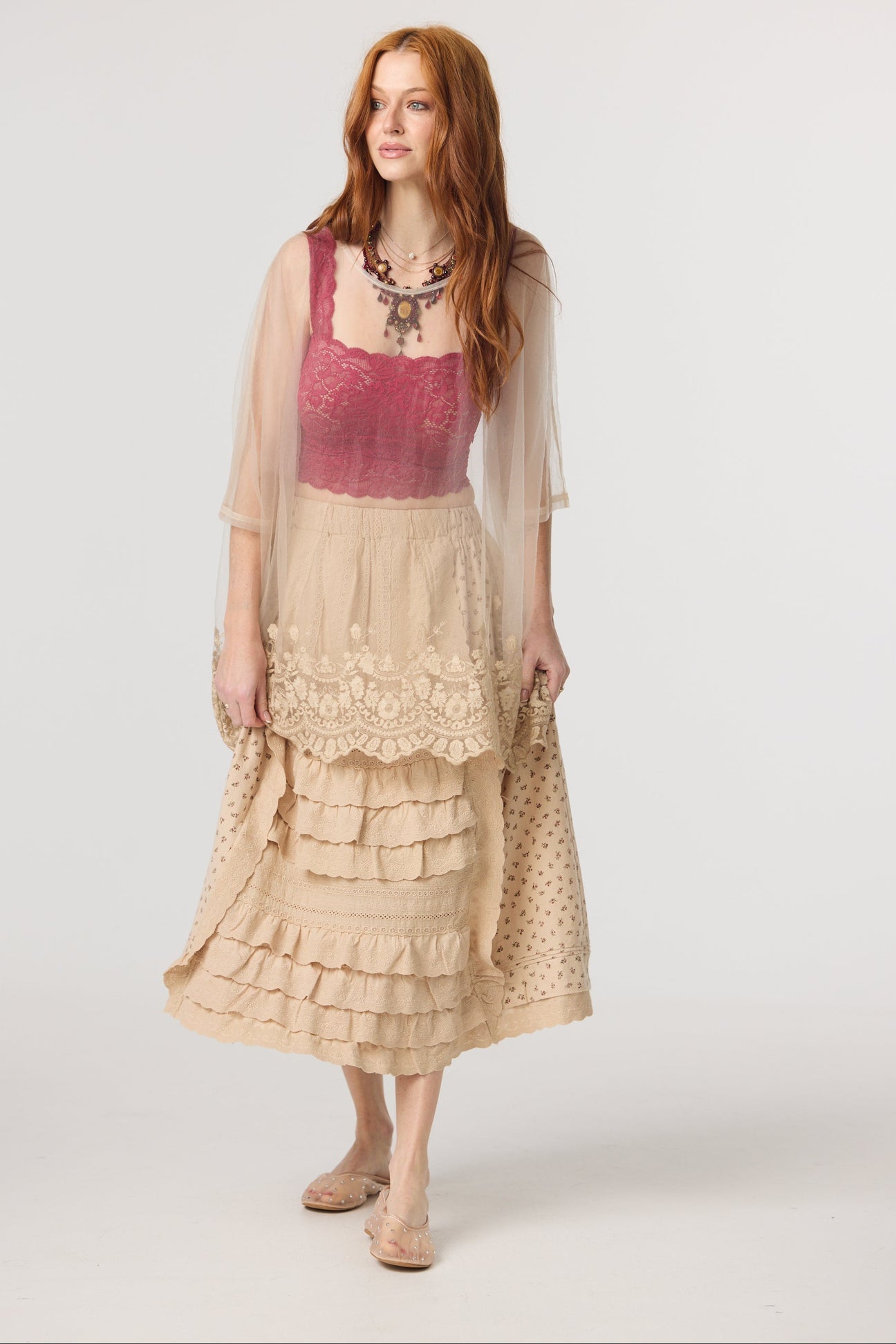 Miss roses sister violet fable skirt sandcastle