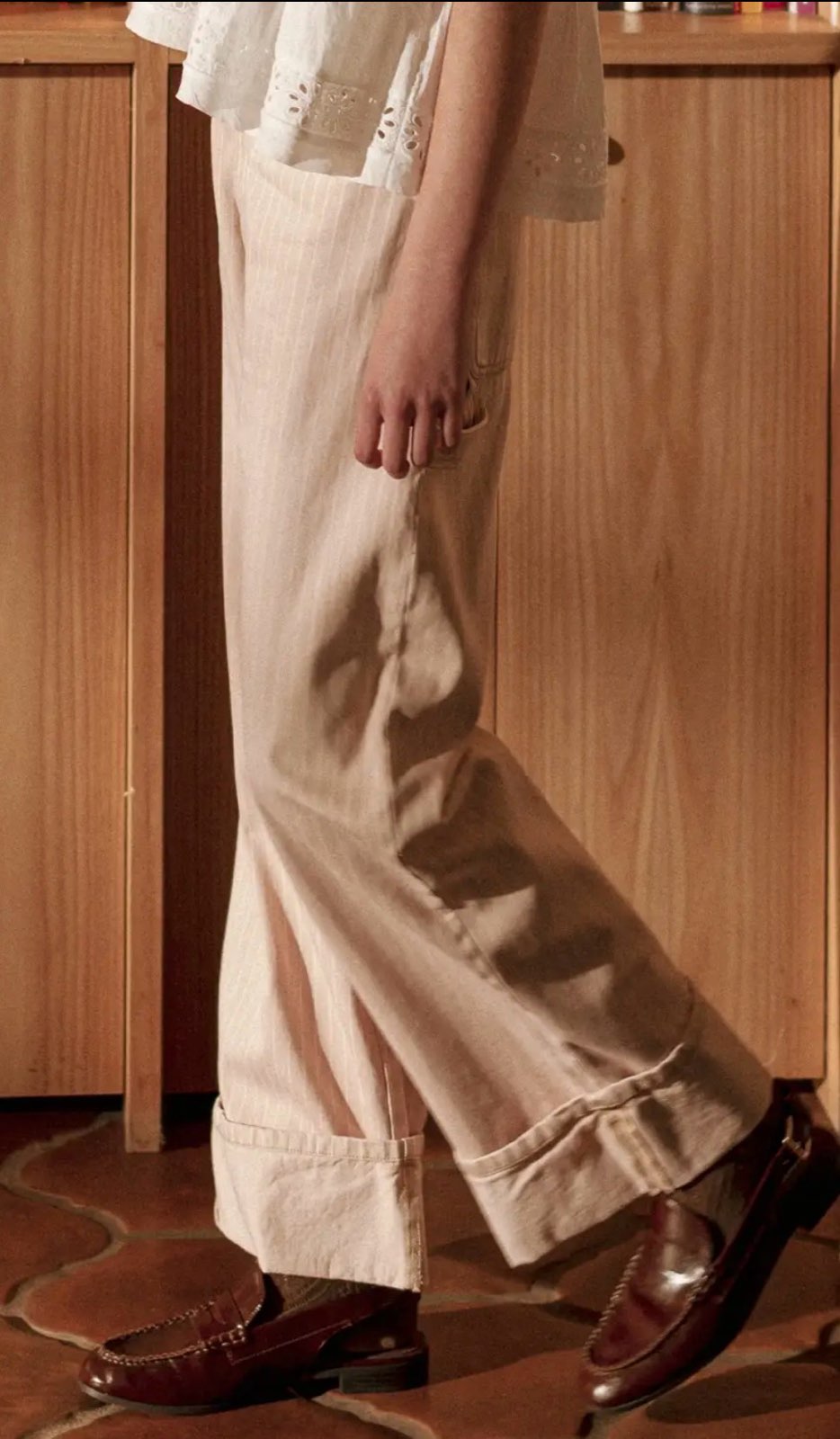 Miou Muse Pippy striped pants