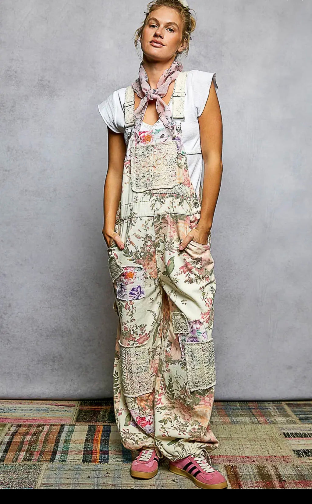 Dolly floral overalls