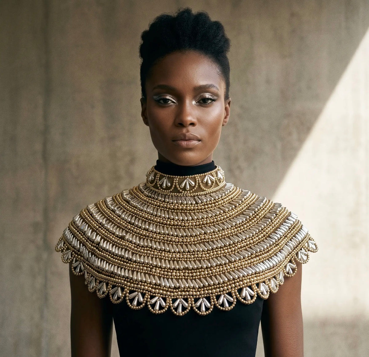 Sovereign gold beaded coller