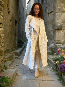 Kloth Penelope Linen Coat - Natural