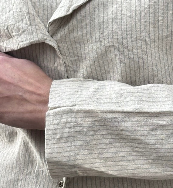 Les ours Aloe linen jacket Lin raye stripe SALE