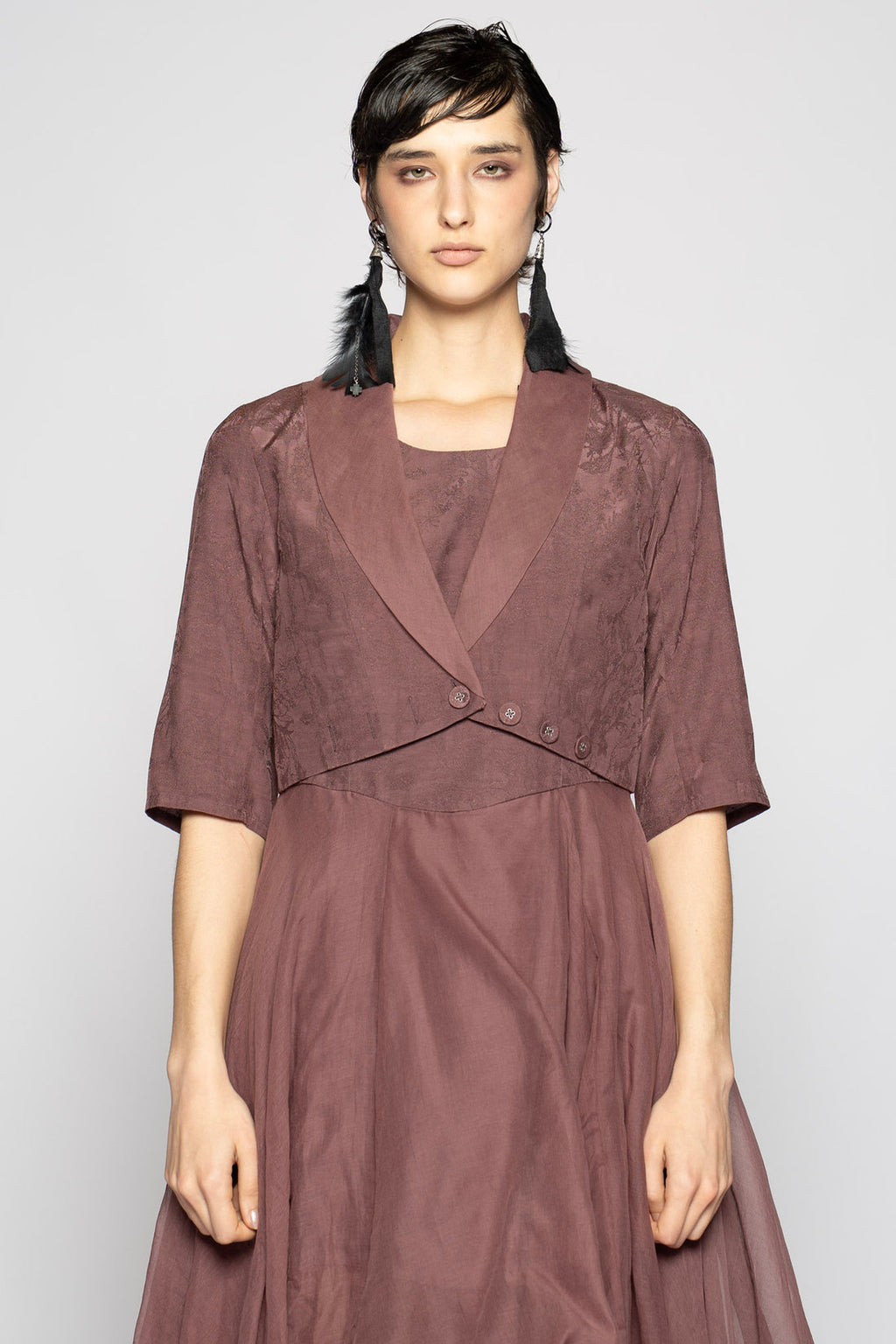 Dogstar bolero jacket mauve