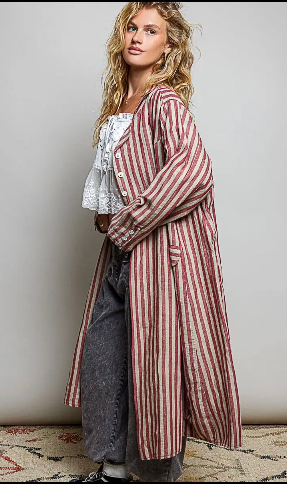 Felix Button Front Cotton coat