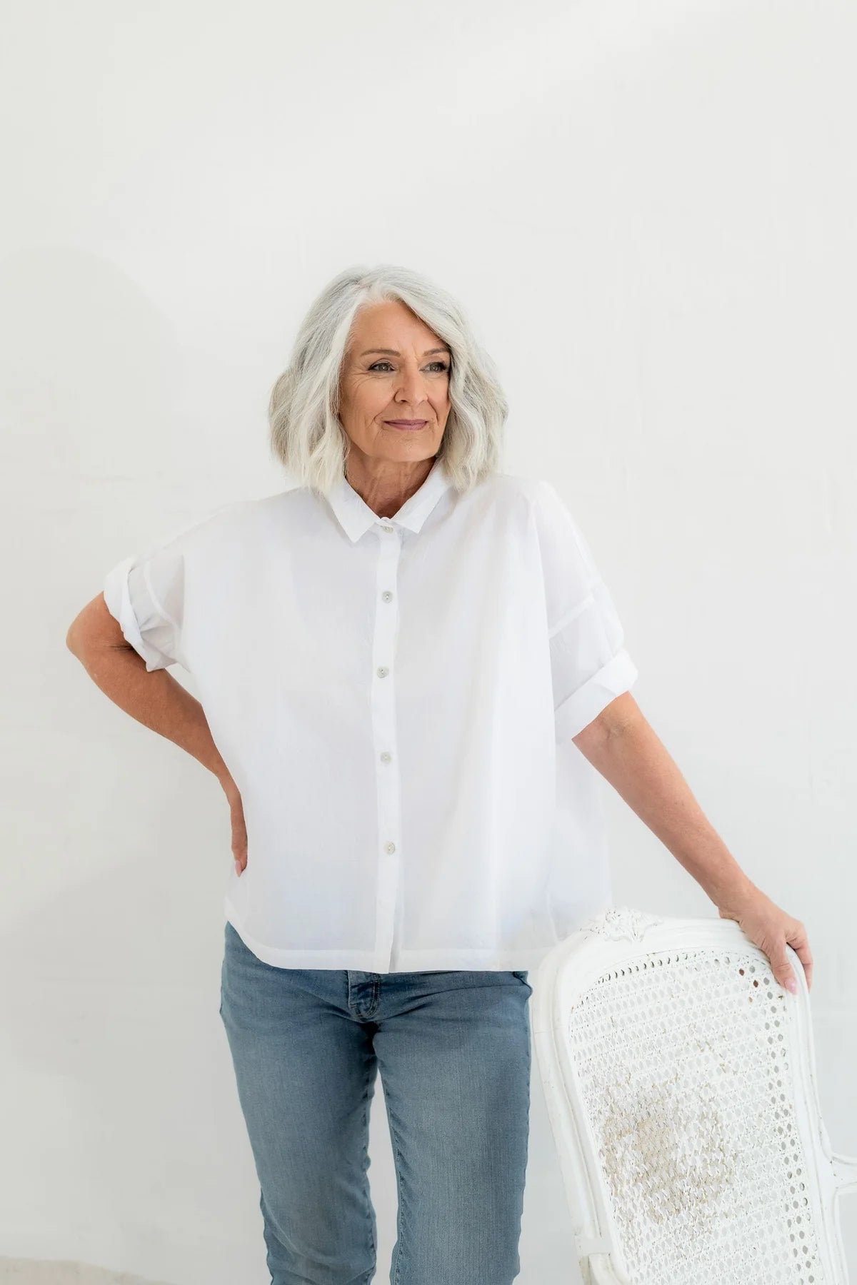 Megbydesign Sorrento shirt White