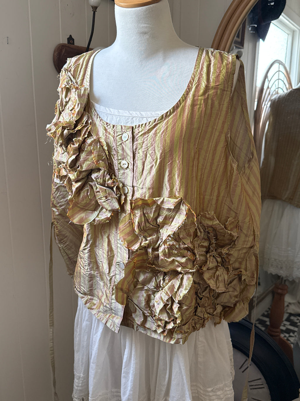 Krista Larson Hibiscus cami striped ST O/S