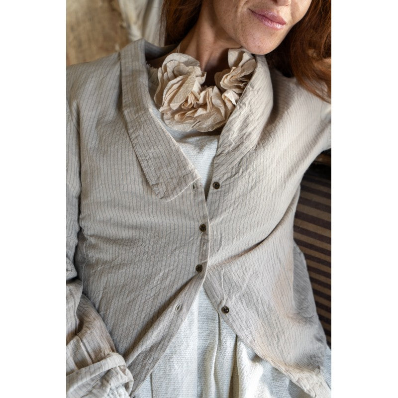 Les ours Aloe linen jacket Lin raye stripe SALE